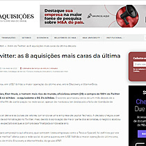 Alm do Twitter: as 8 aquisies mais caras da ltima dcada